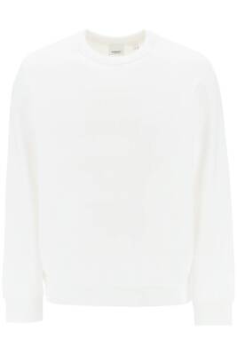 Pre-owned Burberry Sweatshirt A Crew Neckraynercavaliere 8072758 White Sz.xl A1464