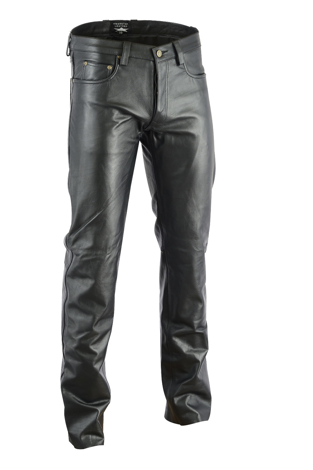 AWANSTAR AW-701 NAPPALEDER HOSE,LEDERJEANS,ECHT LEDER HOSE PANTALON EN CUIR,TROUSERS