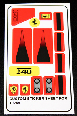 Custom Aufkleber für 10248 Replacement Sticker Sheet 
