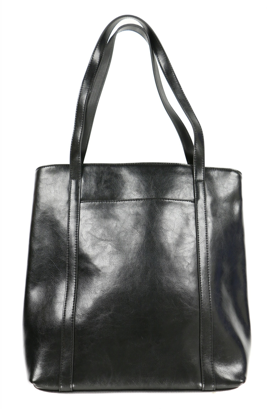 Bostanten 245597 Womens Leather Satchel Bag Solid Black