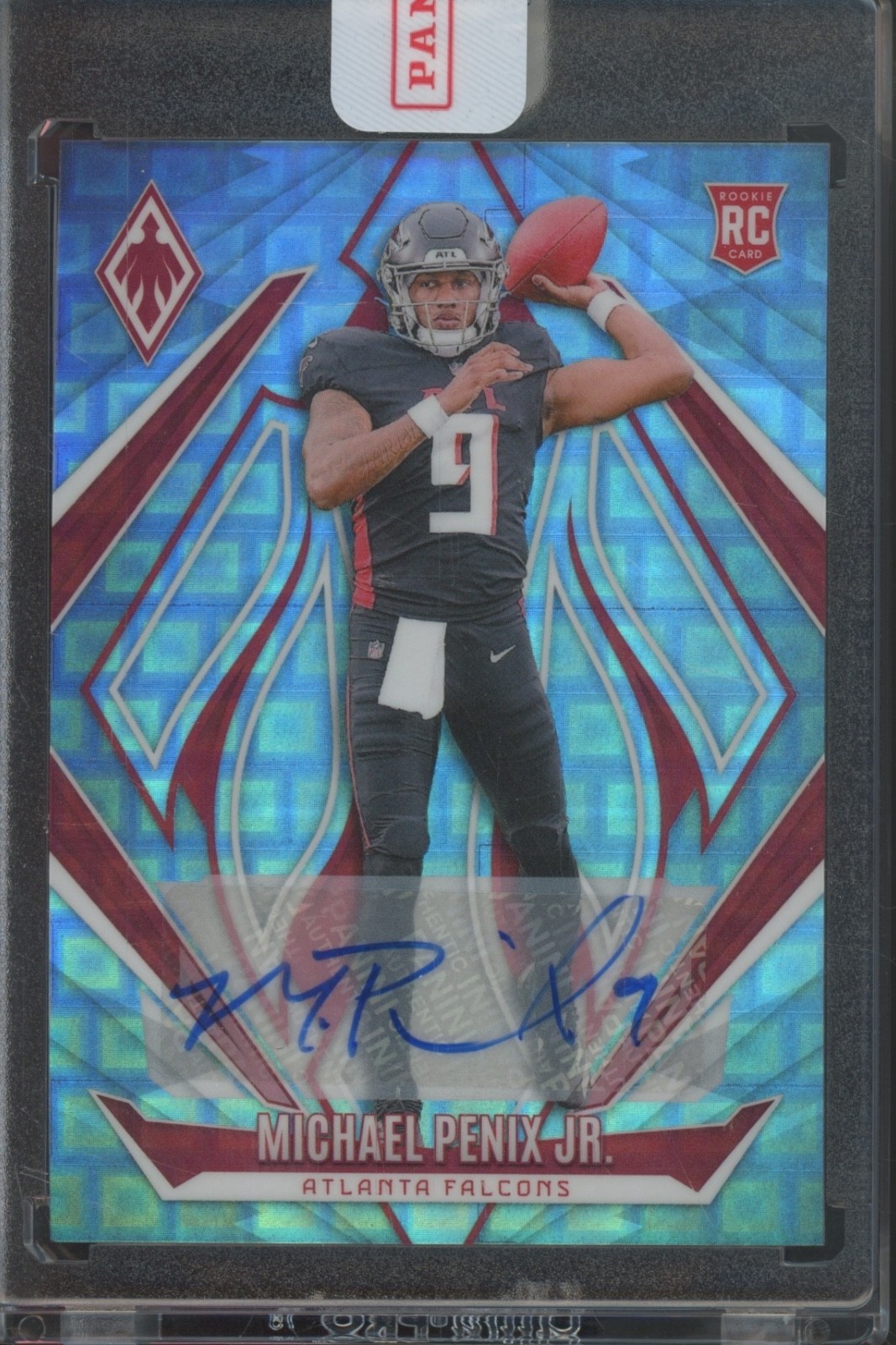 2024 Panini Phoenix Geometric Prizm #229 Michael Penix Jr. Auto RC Rookie
