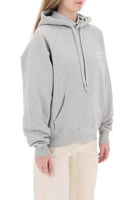 Pre-owned Ami Alexandre Mattiussi Ami Paris Hoodie Hood Cotton Organic Usw224747 Grey Sz.xl 951