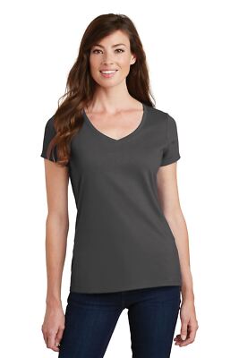 Port & Company Women's Short Sleeve V-Neck Fan Favorite T-Shirt LPC450V