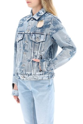 Pre-owned Off-white Printed Denim Jacket