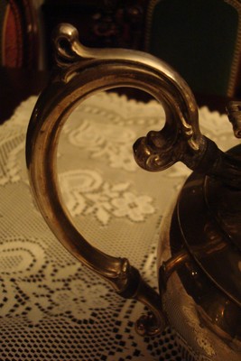 wm rogers set of coffee and teapot silverplate