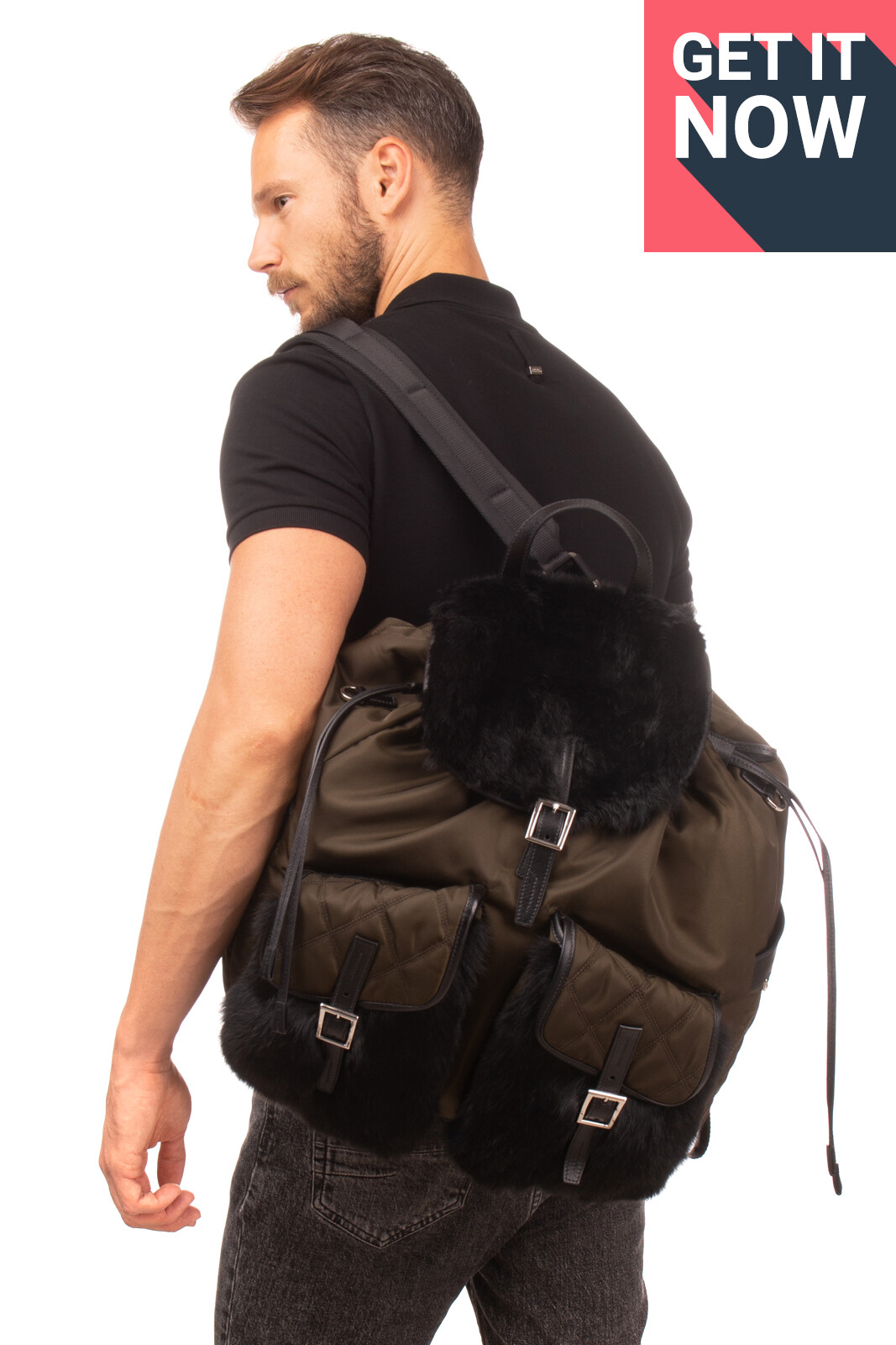 large prada backpack