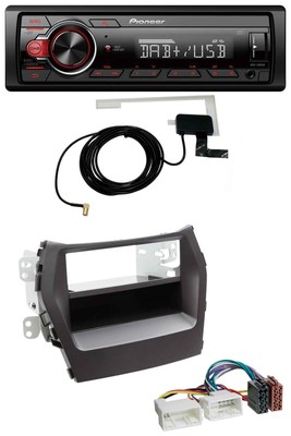 Pioneer 1DIN MP3 DAB USB AUX Autoradio für Hyundai Santa Fe (ab 2012)