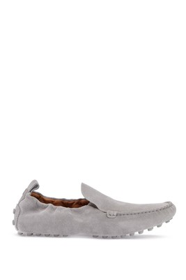 Tod's Light Gray Calfskin  Loafers Shoes
