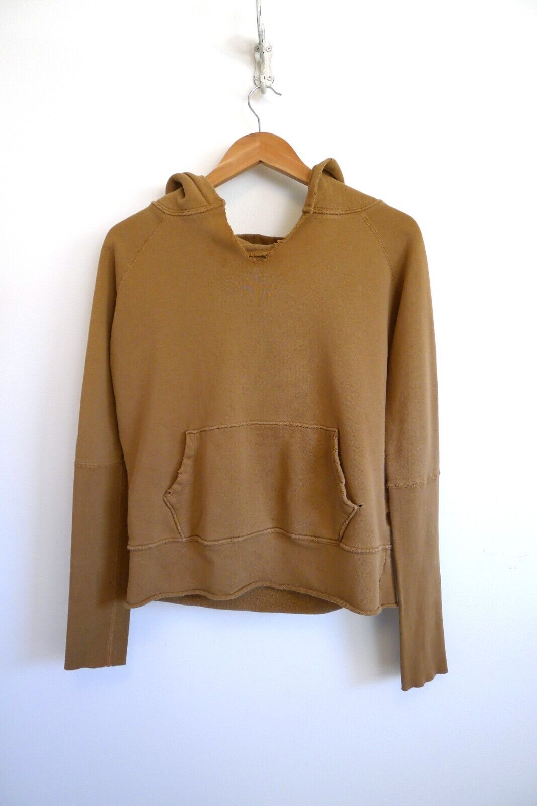 NILI LOTAN Janie Hoodie Sweatshirt Cotton Whiskey Camel Net NILI LOTAN Janie Hoodie Sweatshirt Cotton Whiskey Camel Net