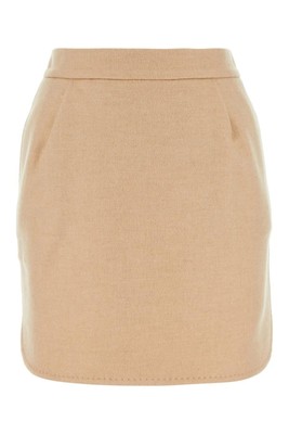 Pre-owned Max Mara Bobbio Mini Skirt In Brown