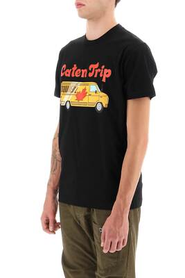 Pre-owned Dsquared2 T-shirt  Men Size L S74gd1035s23009 900 Black