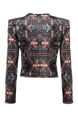 Pre-owned Isabel Marant Valian Cropped Jacket In Black
