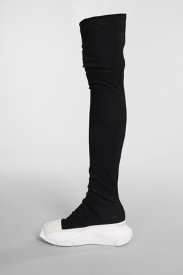 Pre-owned Drkshdw Abstract Stockings Sneakers In Black Cotton