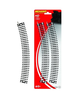 Mehano MEHANOF210 Blister 30˚ / R 4572Mm 4/1 Pieces of Track Curved-Made i...