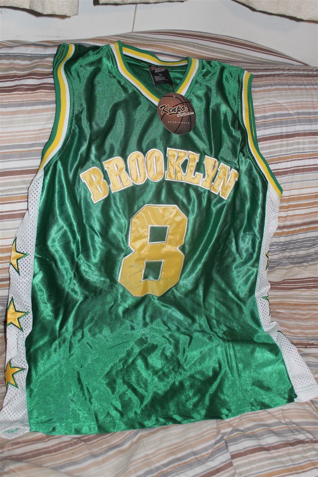 BROOKLYN NETS GREEN #8 JERSEY KENPO COLLECTION SPORTSWEAR
