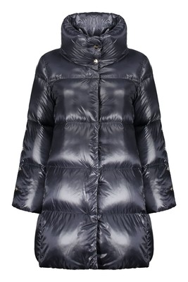 Pre-owned Herno Snap Button Fastening Down Jacket 42 It In Blue