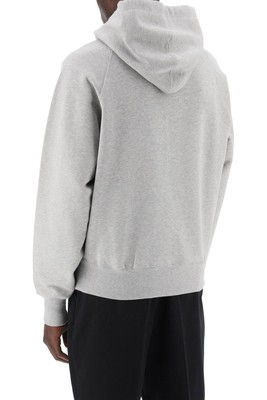 Pre-owned Ami Alexandre Mattiussi Ami Paris Hoodie Hood Cotton Organic Usw224747 Grey Sz.xl 951