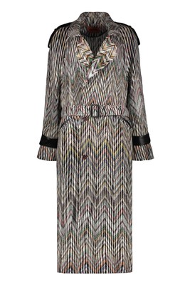 Pre-owned Missoni Trench Coat In Multicolor