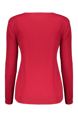Pre-owned Valentino Long Sleeve Crew-neck Sweater In Red-purple Or Grape