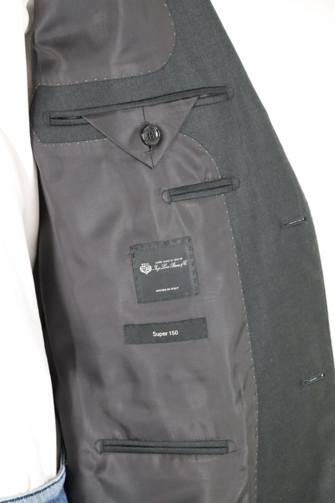 Pre-owned Hugo Boss Tailored Suit Jacket, Mod. T-jarrod Lc, Size 98 / Us 40l, Open Grey