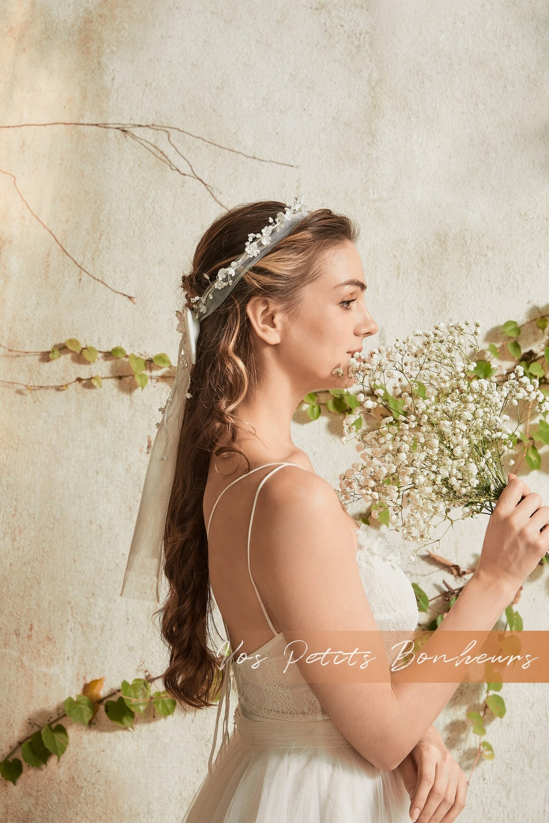 Floral Headband with Veil Floral Headband with Veil