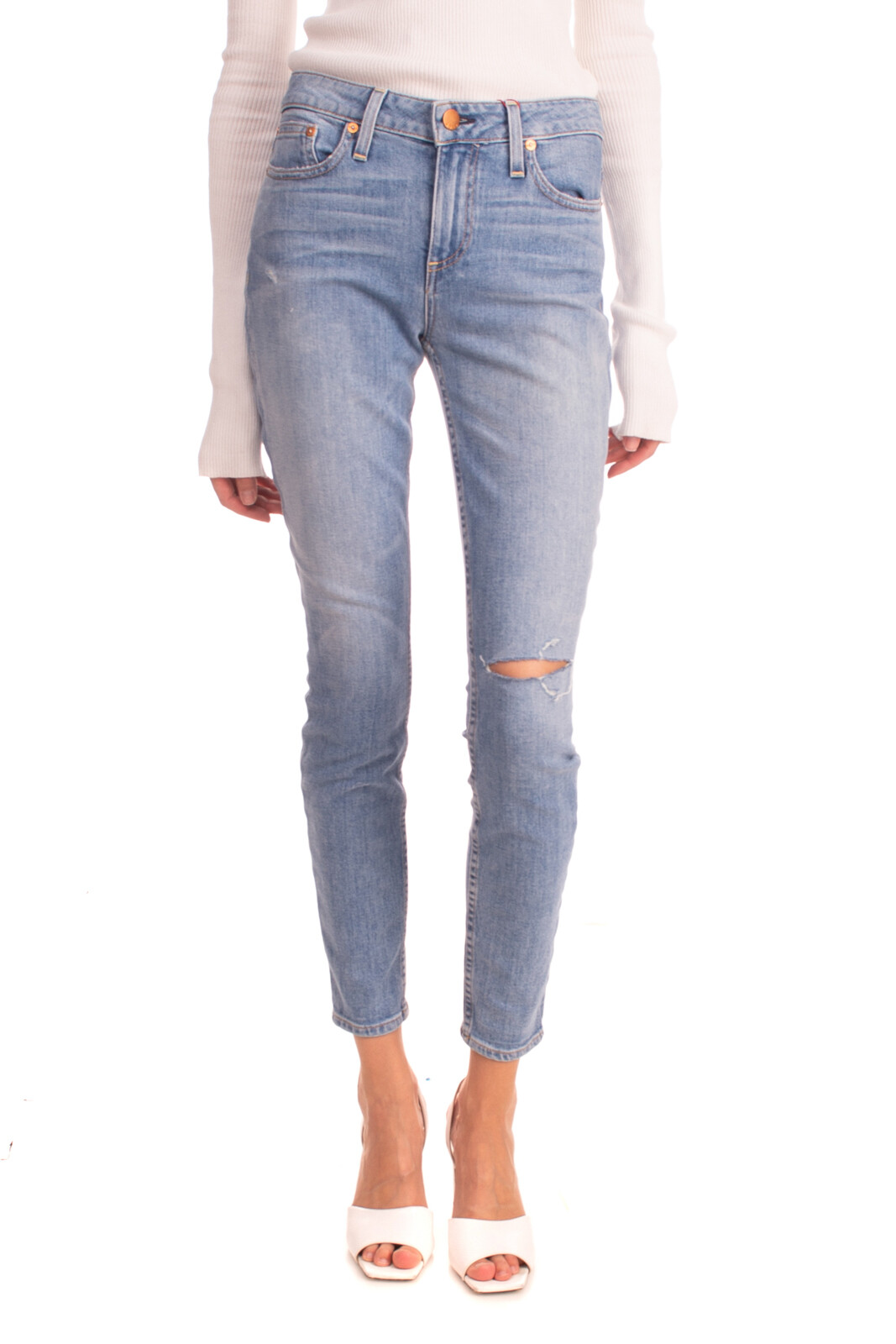 alice and olivia ripped jeans