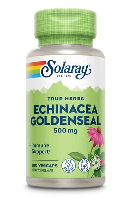 Корень эхинацеи Solaray с капсулой Goldenseal 100