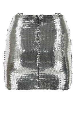 Pre-owned Nensi Dojaka Silver Sequins Mini Skirt