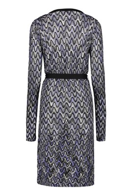 Pre-owned Missoni M  Viscose Long Cardigan Sweater In Multicolor
