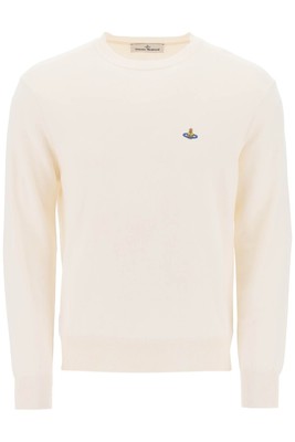 Pre-owned Vivienne Westwood Organic Cotton And Cashmere Sweater In White