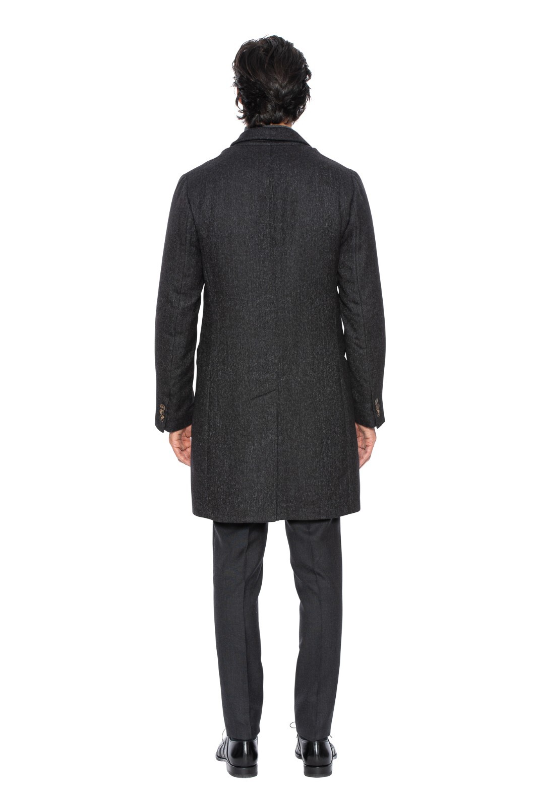 Pre-owned Hettabretz $7000  Coat 100% Baby Alpaca Removable Kidskin Fur 38 Us / 48 Eu Slim In Gray