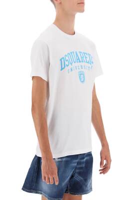 Pre-owned Dsquared2 T-shirt  Men Size M S74gd1166s23009 100w White
