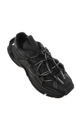 Pre-owned Dolce & Gabbana 'space' Sneakers In Nero Nero (black)
