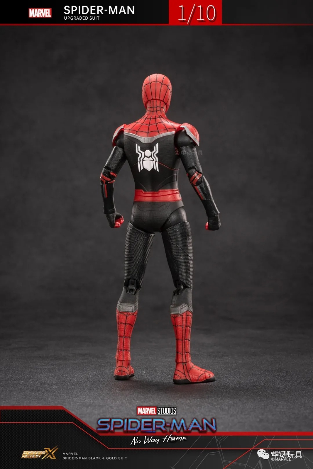 ZD Toys Marvel Avengers 1/10 Spiderman Upgraded Suit No Way