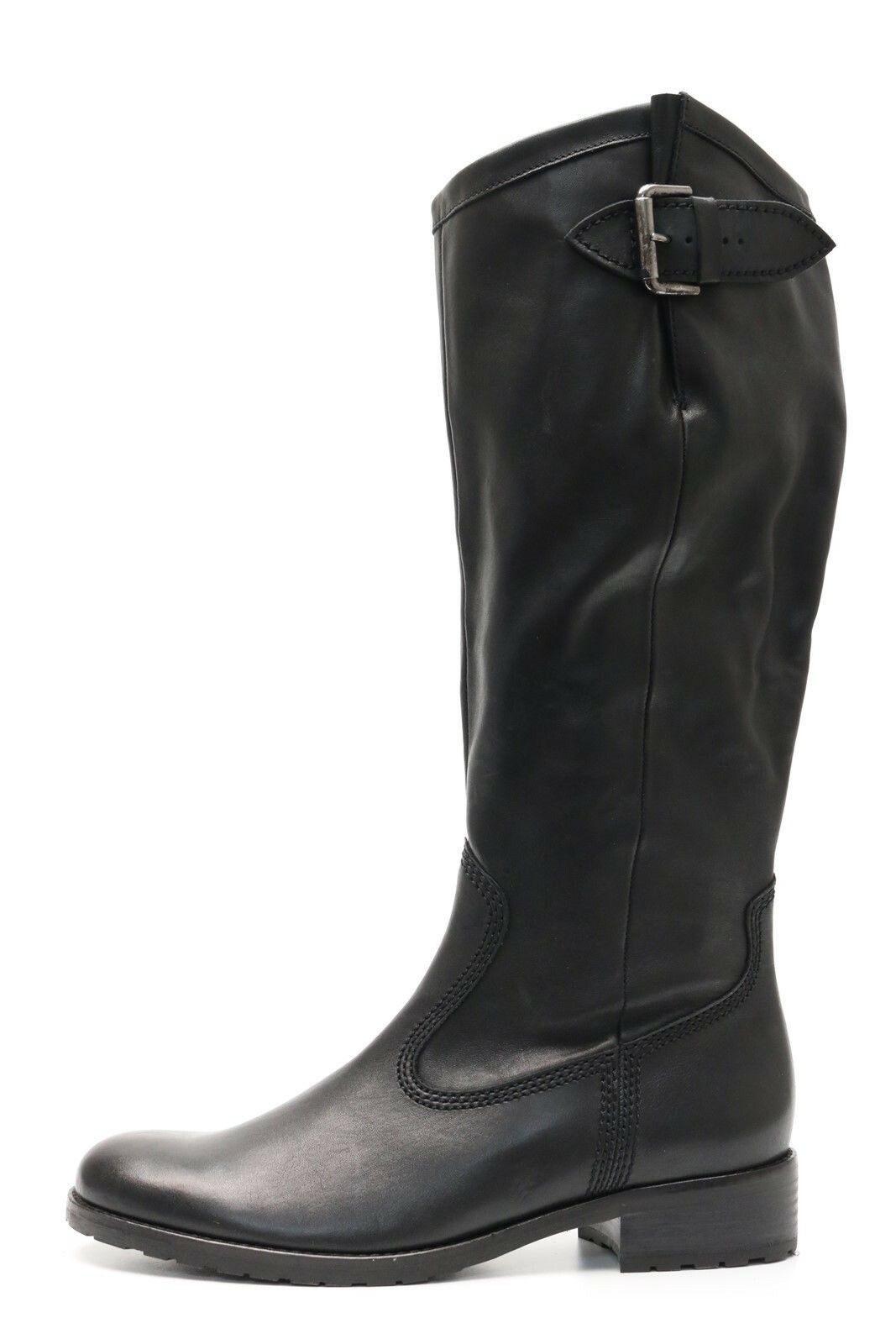 Womens GABOR black leather knee high boots sz. 7 NEW! 221544