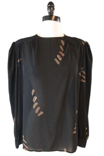 Christian Dior J'ADORE T-shirt Black sequin embroidery USA 8