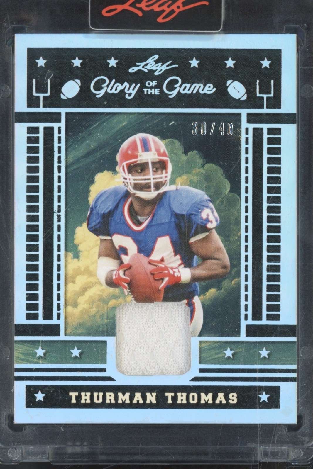 2025 Leaf Glory Of The Game Silver Thurman Thomas Jersey 30/40