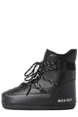 Pre-owned Moon Boot Sneaker Mid Snow Boots 41 It In Black