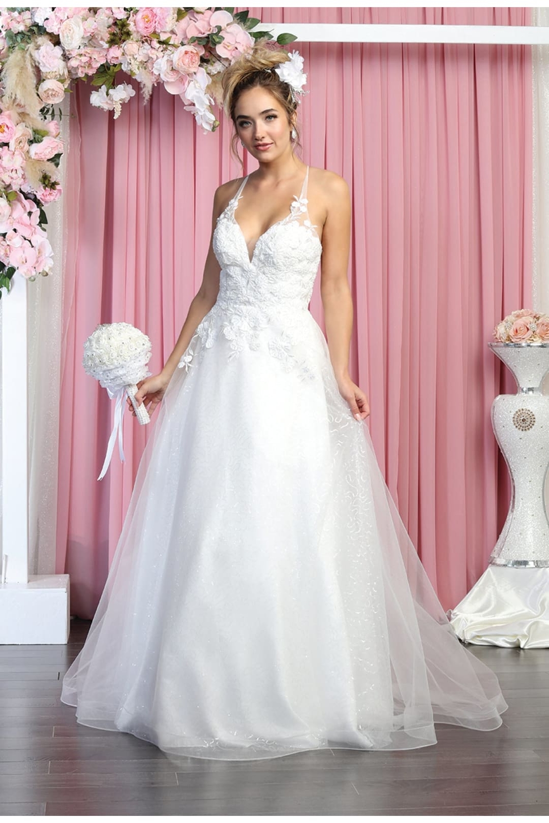 Pre-owned Designer Ivory Dress For Wedding