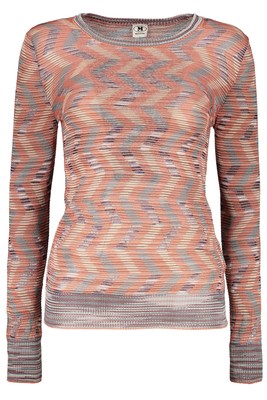 Pre-owned Missoni M  Long Sleeve Crew-neck Sweater In Brown