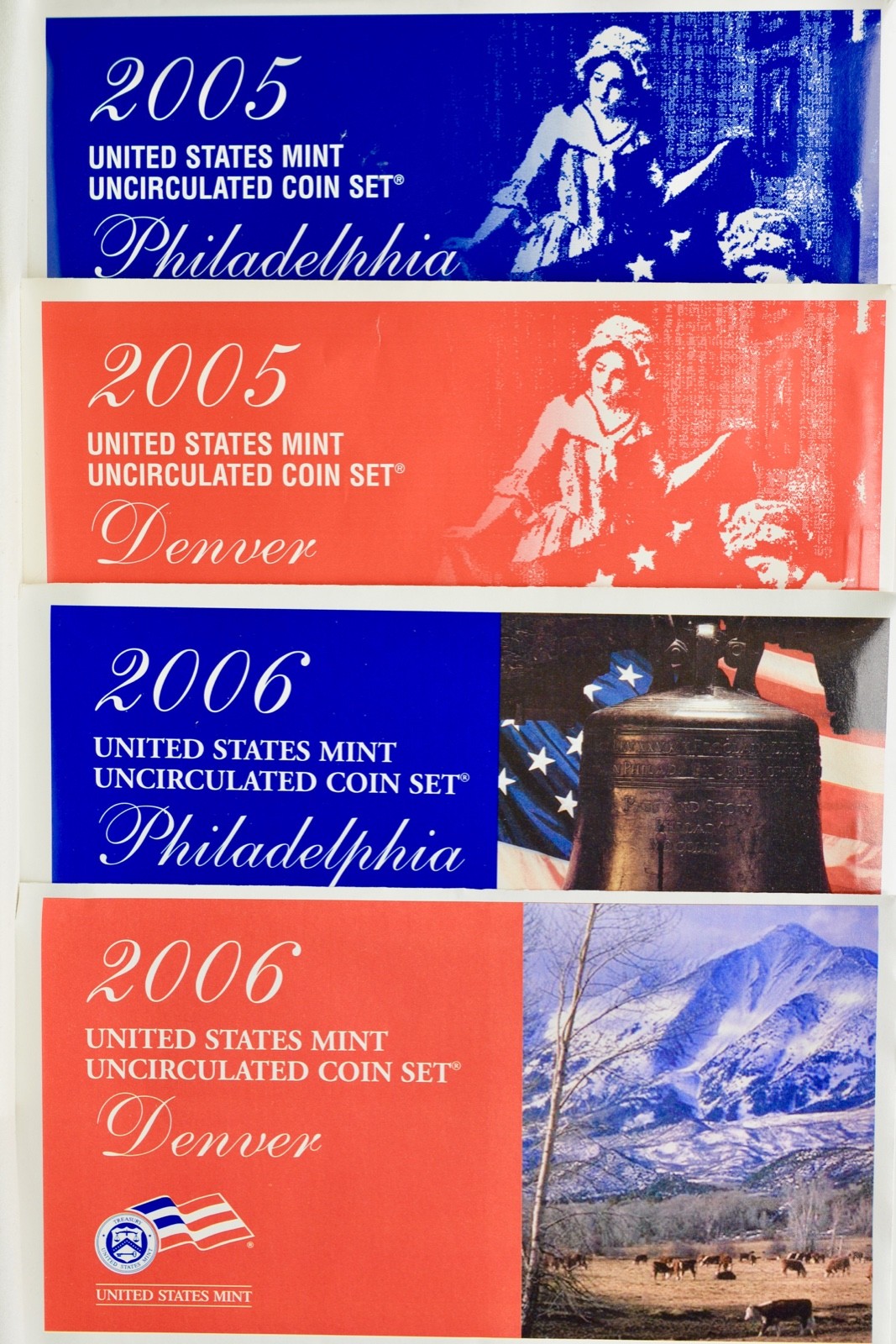 Lot 2005, 2006 Uncirculated 22 Coin's in each  set sealed box's