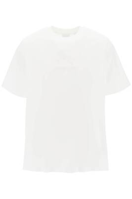 Pre-owned Burberry T-shirt Tempah Embroidery Ekd 8072751 White Sz.xl A1464