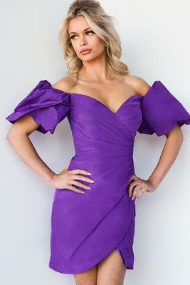 Pre-owned Jovani 09476 Evening Dress Lowest Price Guarantee Authentic In Purple