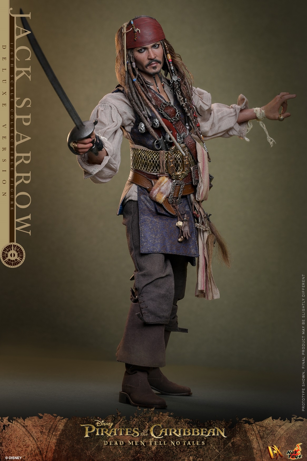 Hot Toys DX38 Pirates of the Caribbean Jack Sparrow 2.0