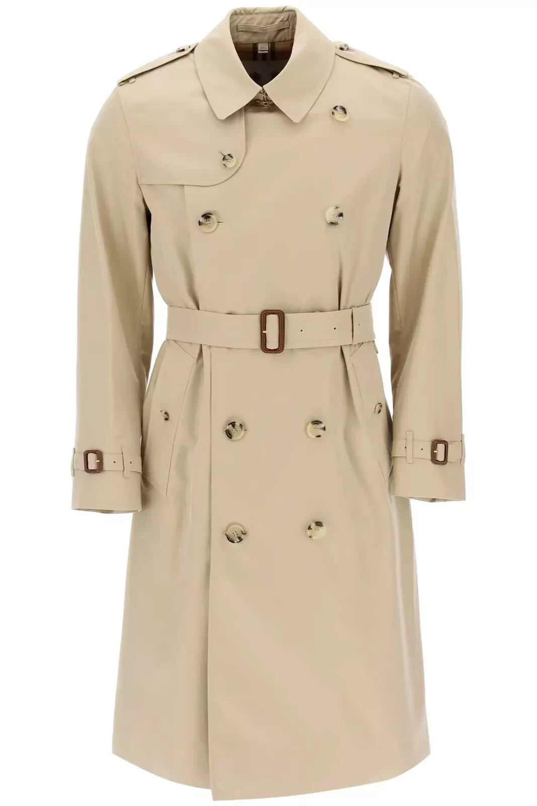 NEW) BURBERRY 8079388 KENSINGTON HERITAGE TRENCH COAT HONEY