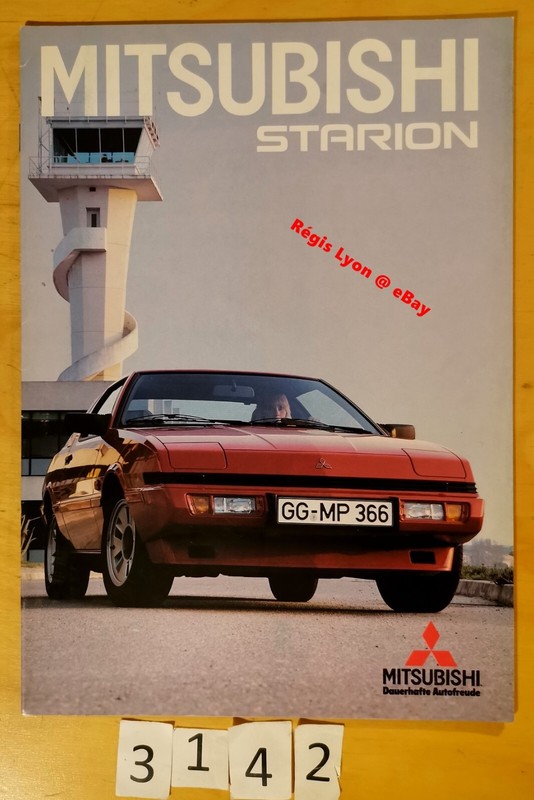 Mitsubishi Starion Prospectus Allemand 16 Pages 4/1986