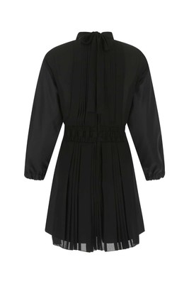 Pre-owned Prada Black Re-nylon And Crepe Jumpsuit In F0002