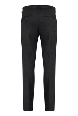 Pre-owned Dondup Gaubert Chino Pants In Viscose Blend In Gray