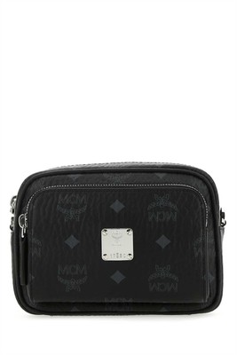 MCM Printed Fabric Small Klassik Crossbody Bag