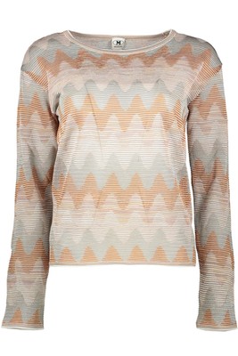 Pre-owned Missoni M  Long Sleeve Crew-neck Sweater In Orange
